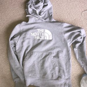 Grey North face hoodie
